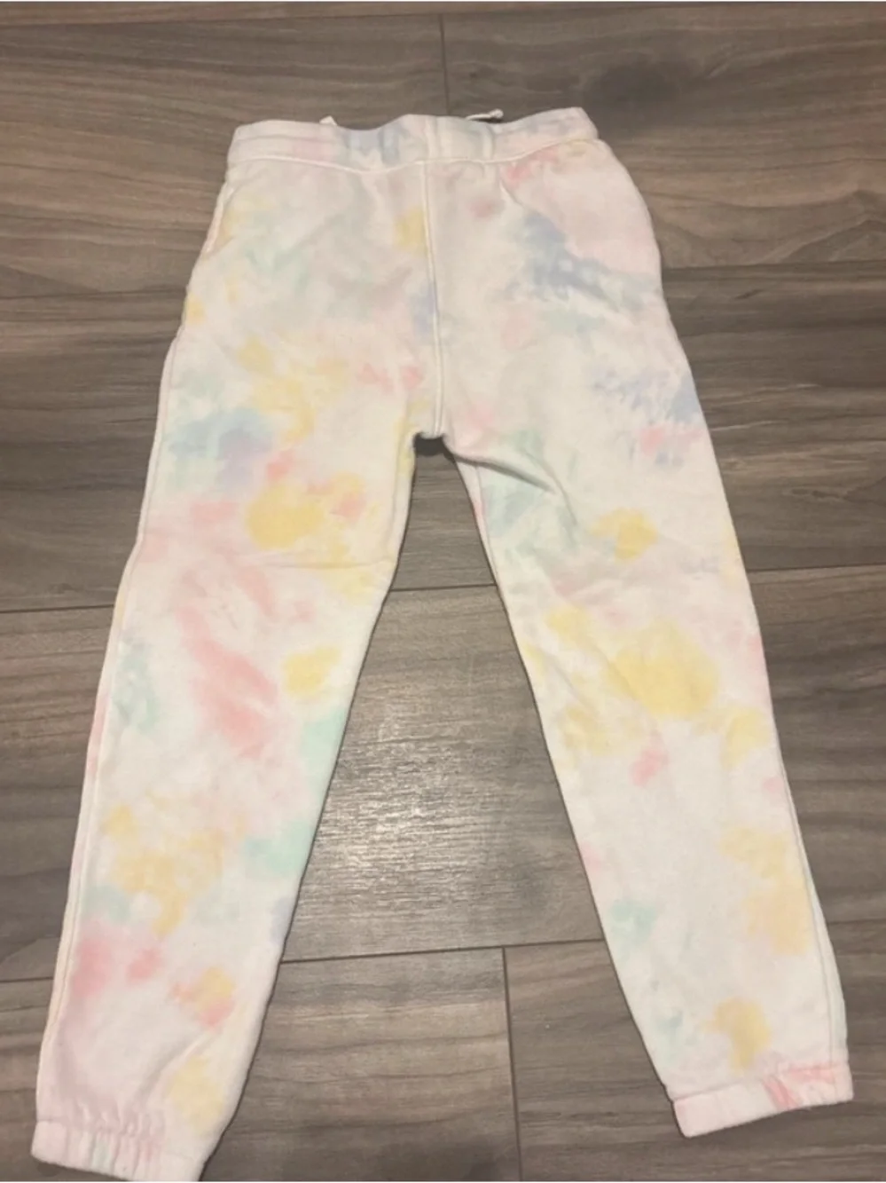 Old Navy Cream Tie-Dye Kids Sweatpants with Pastel Accents